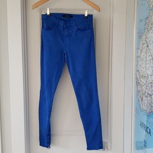 J Brand Blue velvet pants
